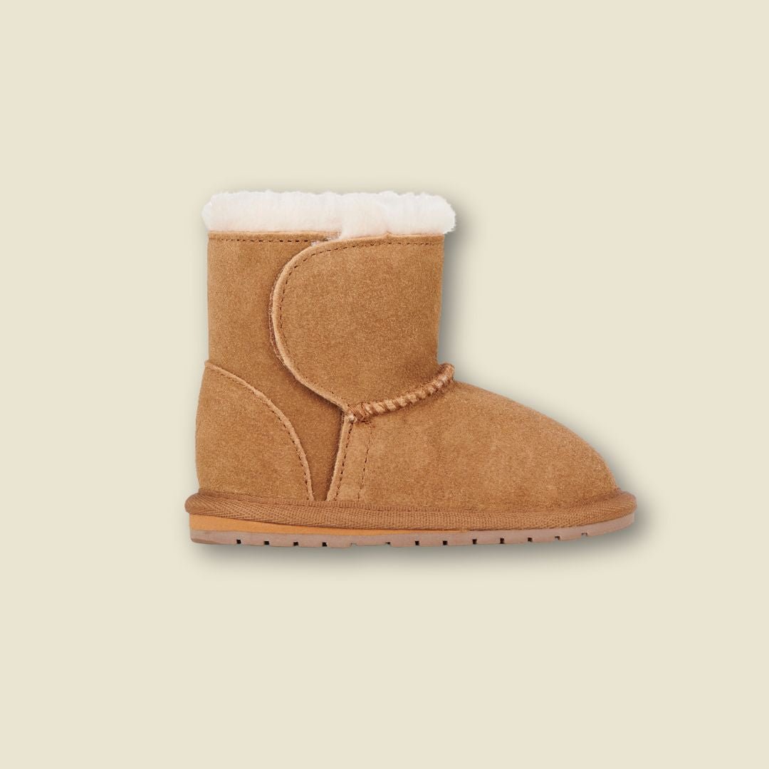 Collection of Bottes en suède et laine de mérinos pour tout - petits - Chestnut - Timininous in a gallery layout