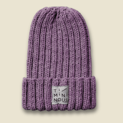 Collection of Tuque tricotée à la main en laine de mérinos - adulte - Lavande - Timininous in a gallery layout